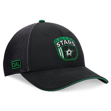 Men's Fanatics Black Dallas Stars 2024 NHL Draft On Stage Trucker Adjustable Hat