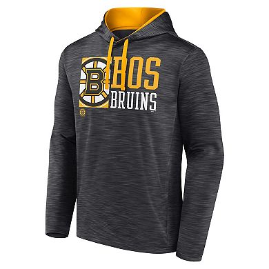 Men's Fanatics Charcoal Boston Bruins Never Quit Pullover Hoodie