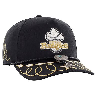 Men's '47 Black Texas Rangers 2024 MLB All-Star Game Amarillo Bolo Hitch Snapback Hat