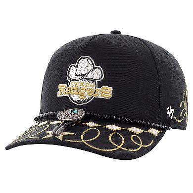 Men's '47 Black Texas Rangers 2024 MLB All-Star Game Amarillo Bolo Hitch Snapback Hat