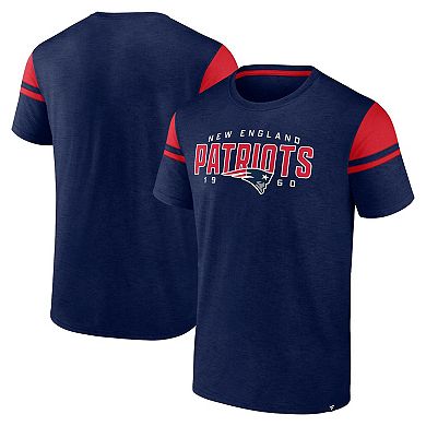 Men's Fanatics Navy New England Patriots Old School Play Slub T-Shirt