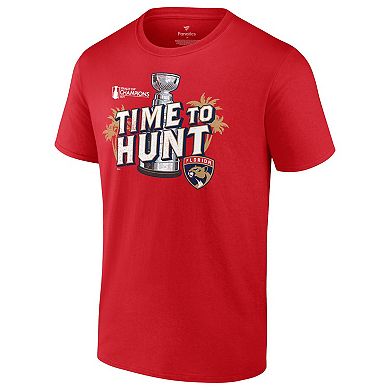 Men's Fanatics  Red Florida Panthers 2024 Stanley Cup Champions Local Hometown T-Shirt