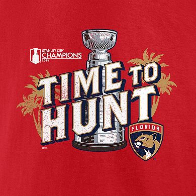 Men's Fanatics  Red Florida Panthers 2024 Stanley Cup Champions Local Hometown T-Shirt