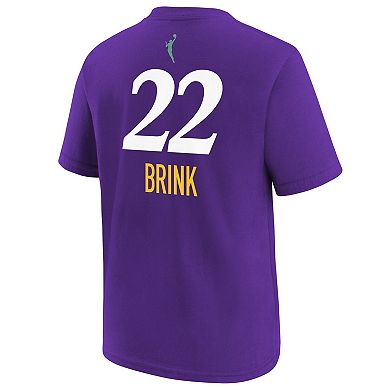 Unisex Nike Cameron Brink Purple Los Angeles Sparks 2024 WNBA Draft Name & Number T-Shirt