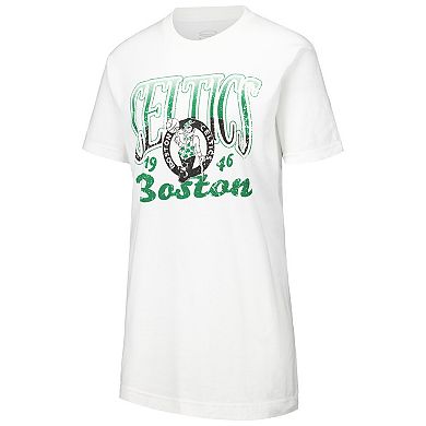 Women's Stadium Essentials White Boston Celtics Sky High T-Shirt