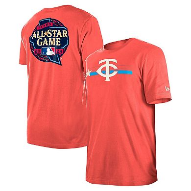 Men's New Era Red Minnesota Twins 2024 MLB All-Star Game Hat Hookup T-Shirt