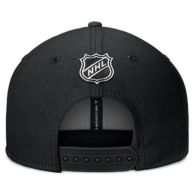 Men's Fanatics Black Boston Bruins Authentic Pro Training Camp Snapback Hat