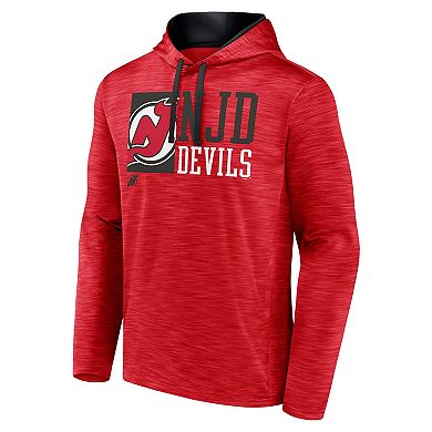 Men's Fanatics Red New Jersey Devils Never Quit Pullover Hoodie