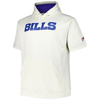 Men's Fanatics Josh Allen Cream Buffalo Bills Big & Tall Short Sleeve Hoodie T-Shirt