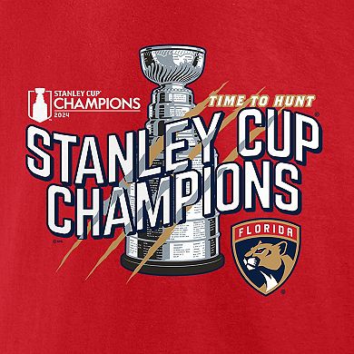 Men's Fanatics  Red Florida Panthers 2024 Stanley Cup Champions DNA Hometown T-Shirt