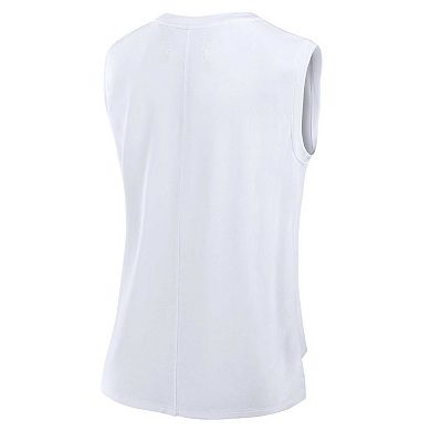 Women's Fanatics White Dallas Cowboys Studio Gym Tank Top