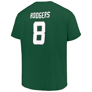 Men's Fanatics Aaron Rodgers Green New York Jets Big & Tall T-Shirt