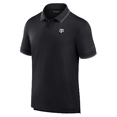 Men's Fanatics Black Texas A&M Aggies Front Office Pique Polo