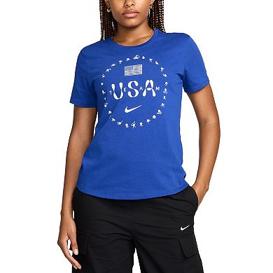 Women's Nike Royal Team USA Club Icon T-Shirt