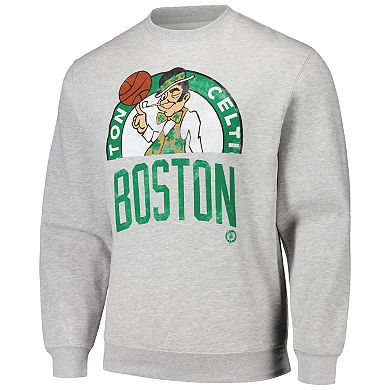 Unisex Stadium Essentials Heather Gray Boston Celtics Hometown Pullover Sweatshirt