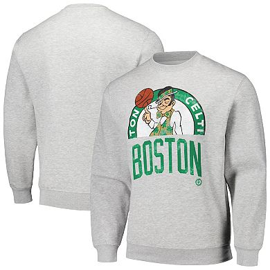 Unisex Stadium Essentials Heather Gray Boston Celtics Hometown Pullover Sweatshirt