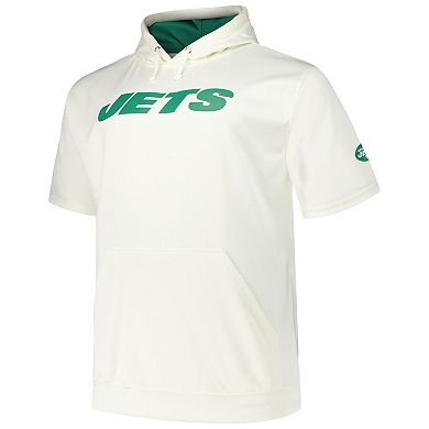 Men's Fanatics Aaron Rodgers Cream New York Jets Big & Tall Short Sleeve Hoodie T-Shirt