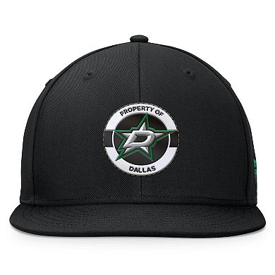 Men's Fanatics Black Dallas Stars Authentic Pro Training Camp Snapback Hat