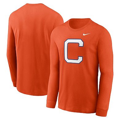 Men's Nike Orange Clemson Tigers Alternate Logo Long Sleeve T-Shirt