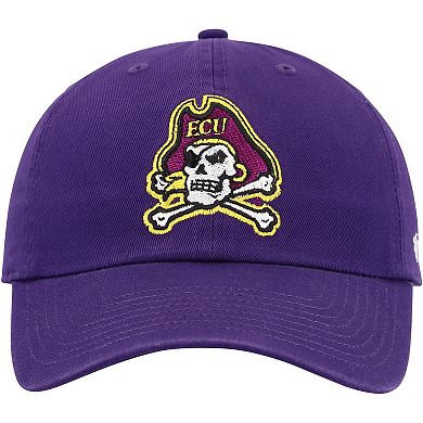 Men's '47 Purple ECU Pirates Clean Up Adjustable Hat