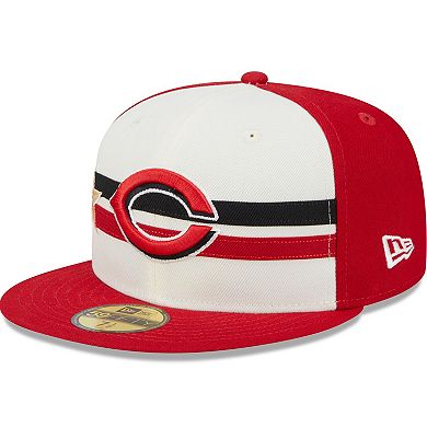 Men's New Era  Cream/Red Cincinnati Reds 2024 MLB All-Star Game Workout 59FIFTY Fitted Hat