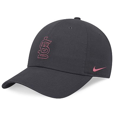 Women's Nike Graphite St. Louis Cardinals Desert Berry Club Adjustable Hat