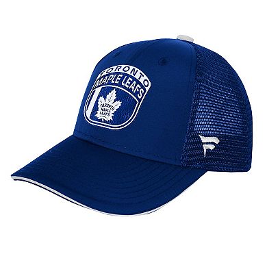 Youth Fanatics Blue Toronto Maple Leafs 2024 NHL Draft On Stage Trucker Adjustable Hat