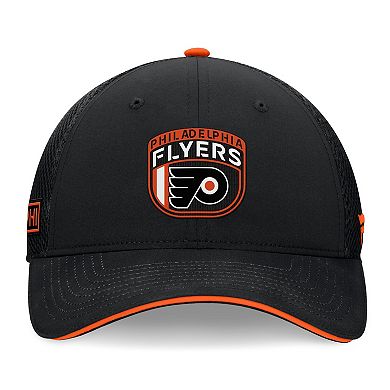 Men's Fanatics Black Philadelphia Flyers 2024 NHL Draft On Stage Trucker Adjustable Hat