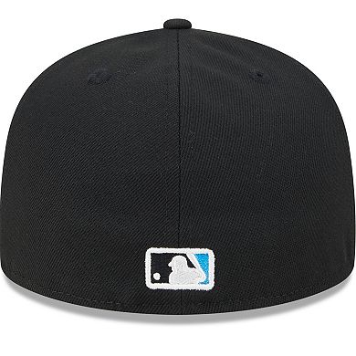 Men's New Era  Cream/Black Miami Marlins 2024 MLB All-Star Game Workout 59FIFTY Fitted Hat