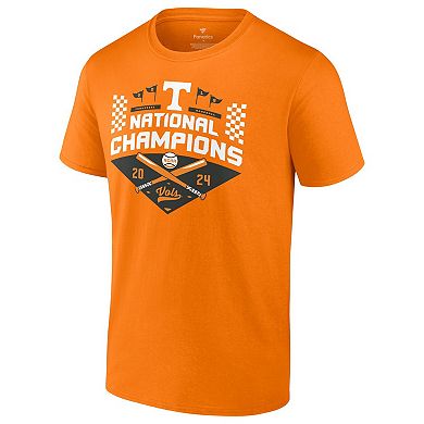 Men's Fanatics Tennessee Orange Tennessee Volunteers 2024 NCAA Men's Baseball College World Series Champions Official Logo T-Shirt