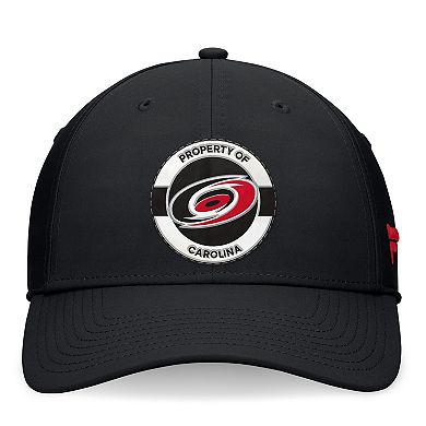 Men's Fanatics Black Carolina Hurricanes Authentic Pro Training Camp Flex Hat