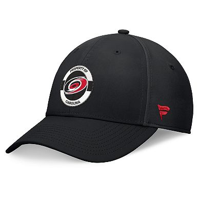 Men's Fanatics Black Carolina Hurricanes Authentic Pro Training Camp Flex Hat