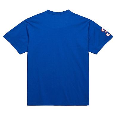 Men's Mitchell & Ness Allen Iverson Royal Philadelphia 76ers Premium Nickname T-Shirt