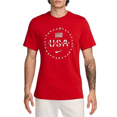 Men's Nike Red Team USA Premium Essentials Icon T-Shirt