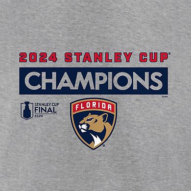 Men's Fanatics  Steel Florida Panthers 2024 Stanley Cup Champions Roster T-Shirt