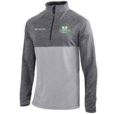 Men's Columbia Gray Boston Celtics 2024 NBA Finals Champions Omni-Wick Rockin' It Quarter-Zip Pullover Top