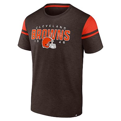 Men's Fanatics Brown Cleveland Browns Old School Play Slub T-Shirt