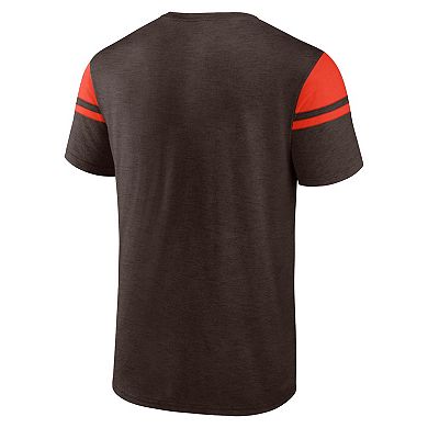 Men's Fanatics Brown Cleveland Browns Old School Play Slub T-Shirt