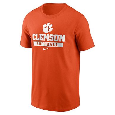 Men's Nike Orange Clemson Tigers Softball T-Shirt