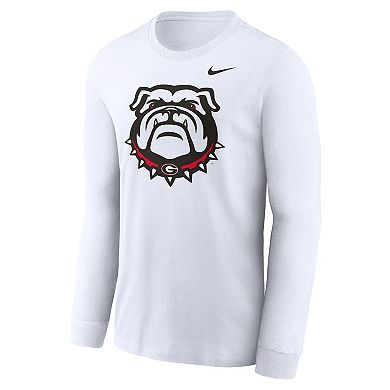 Men's Nike White Georgia Bulldogs Alternate Logo Long Sleeve T-Shirt