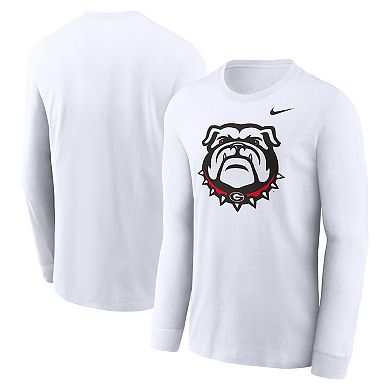 Men's Nike White Georgia Bulldogs Alternate Logo Long Sleeve T-Shirt