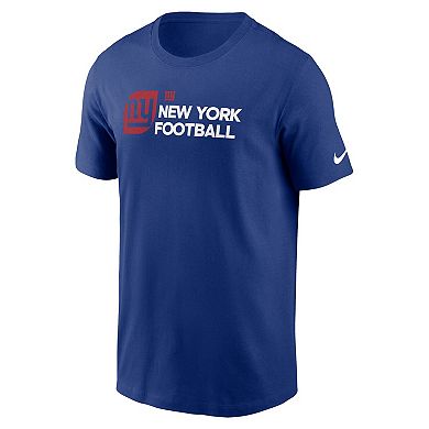 Men's Nike Royal New York Giants Outline T-Shirt