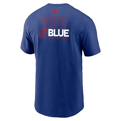 Men's Nike Royal New York Giants Outline T-Shirt