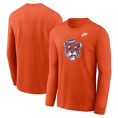 Men's Nike Orange Clemson Tigers Legacy Primary Logo Long Sleeve T-Shirt