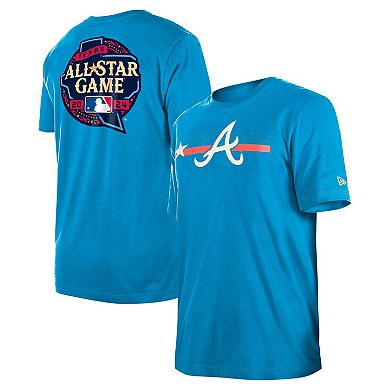 Men's New Era Blue Atlanta Braves 2024 MLB All-Star Game Hat Hookup T-Shirt