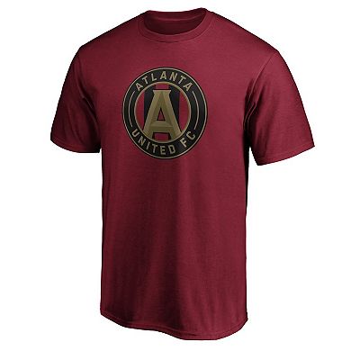 Men's Fanatics Brad Guzan Red Atlanta United FC Authentic Stack Player Name & Number T-Shirt