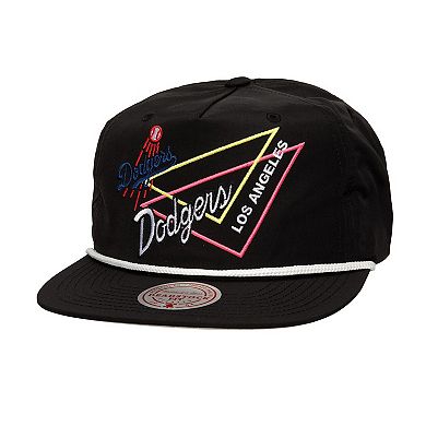 Men's Mitchell & Ness Black Los Angeles Dodgers Pew Pew Deadstock Adjustable Hat