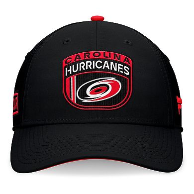 Men's Fanatics Black Carolina Hurricanes 2024 NHL Draft Flex Hat