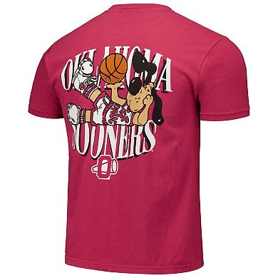 Unisex Black Oklahoma Sooners Hyper Local Top Daug Leaning Retro T-Shirt