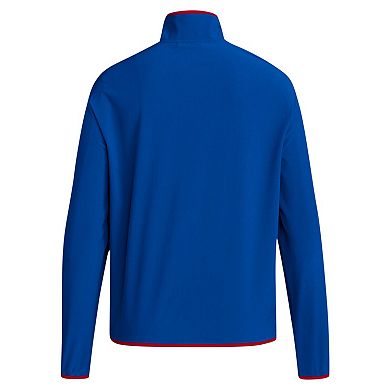 Men's adidas Royal Kansas Jayhawks Coaches Sideline Half-Zip Jacket